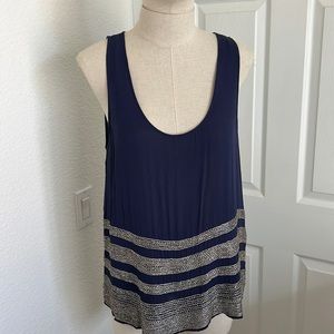 Joie silk beaded sleeveless top